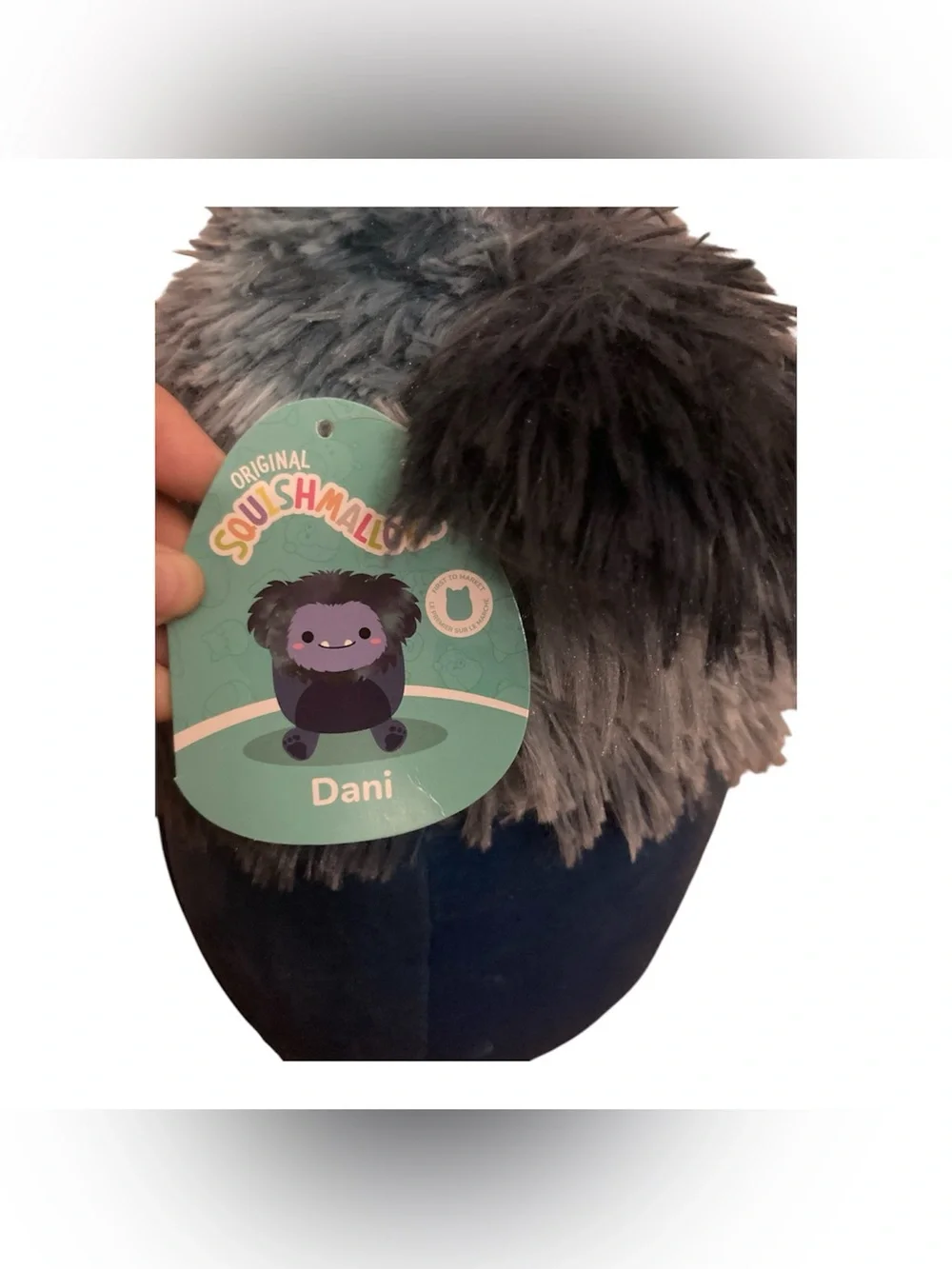 Squishmallows Dani the Navy Blue Bigfoot Plush